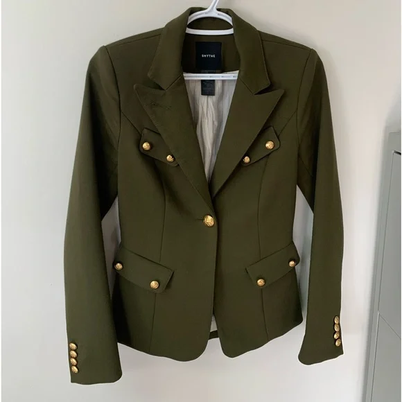 Smythe Green Blazer Size 4 - Picture 1 of 4
